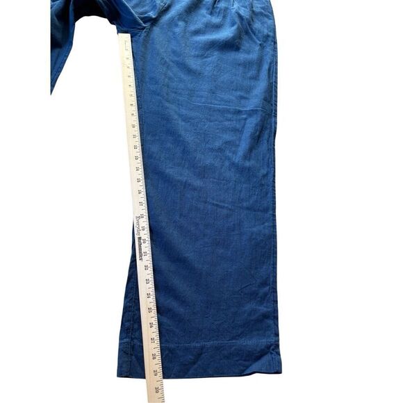 Abercrombie & Fitch Linen Cotton Pants size XL Dark Blue - Picture 4 of 12